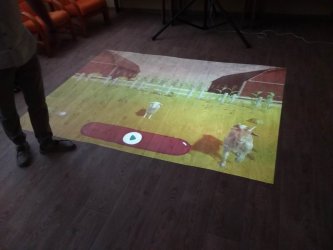 Interaktívne hry na podlahe