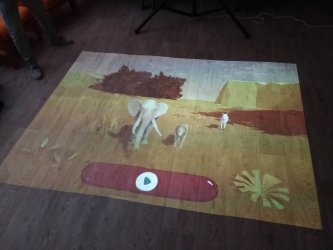 Interaktívne hry na podlahe