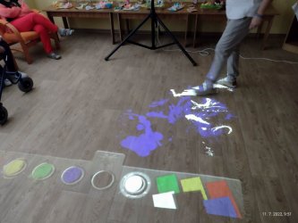 Interaktívne hry na podlahe