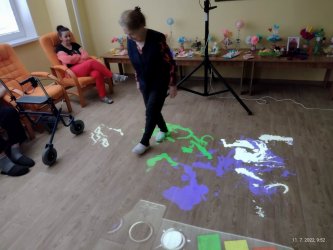 Interaktívne hry na podlahe