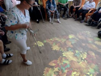 Interaktívne hry na podlahe