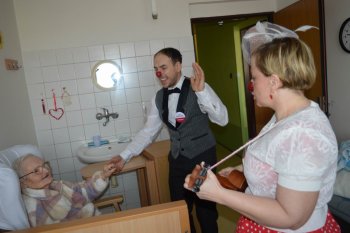 Červené nosy na Valentína