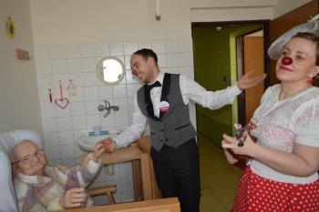 Červené nosy na Valentína