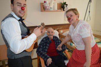 Červené nosy na Valentína