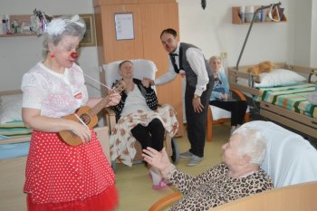 Červené nosy na Valentína