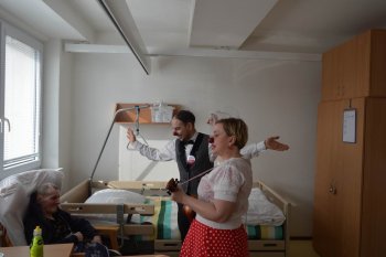 Červené nosy na Valentína