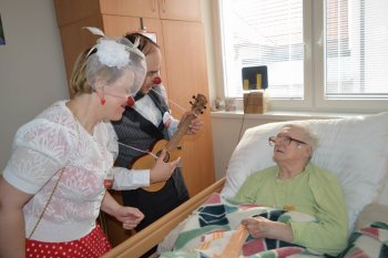 Červené nosy na Valentína