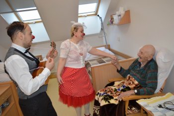 Červené nosy na Valentína