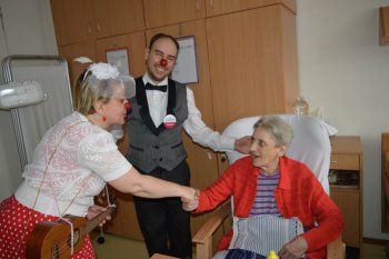 Červené nosy na Valentína