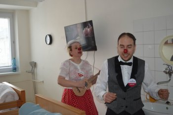 Červené nosy na Valentína