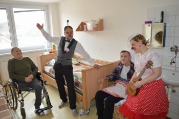 Červené nosy na Valentína