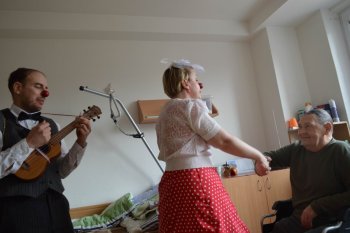 Červené nosy na Valentína